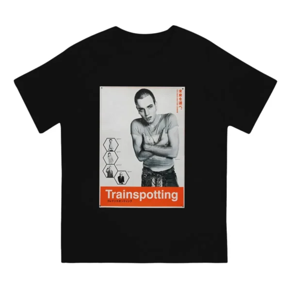 Funny Trainspotting T-Shirt Men Crew Neck Pure Cotton T Shirt Trainspotting Short Sleeve Tee Shirt Unique Tops