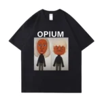 OPIUM Ken Carson Destroy Lonely T-Shirt Funny Wii Characters Meme Graphic T Shirts Men Cartoon Print T-shirt Male Tops 50604