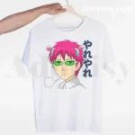 The Disastrous Life Of Saiki K Kusuo No Psi Nan Tshirts Men Fashion Summer T-shirts Tshirt Top Tees Streetwear Harajuku Funny