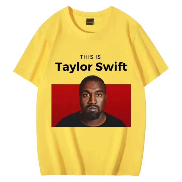 Hot This Ls Taylor Swift for Kanye West T Shirt 2024 Men Women Casual Oversized Short Sleeve T-shirts Unisex Pure Cotton Tops