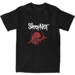 Men’s T Shirt Sleep Not T-Shirts Leisure Funny Horror Movie Summer Tee Shirt Y2K Retro Casual Cotton Tops Gift Idea