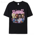 Bratz Y2k T Shirt Women 2000 Cartoon Print Harajuku Pink Tops 2024 Summer Girls Fashion Short Sleeved Aesthetic Unisex Tees