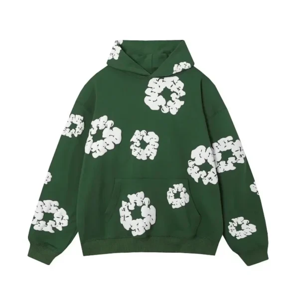 Spring Autumn Men's Fashion 3D Flower Print Men's Hoodie Street Personality Wild Loose Fit Top Oversized Shu'shiXXS-3XL