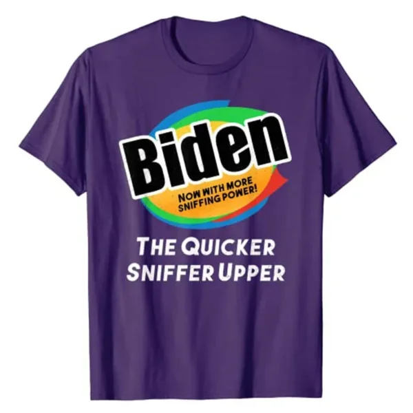 Political Jokes Tee Tops Women Men Clothing Pro Trump Clothes Gifts Funny Anti Joe Biden Sniffing Vintage T-Shirt men clothing