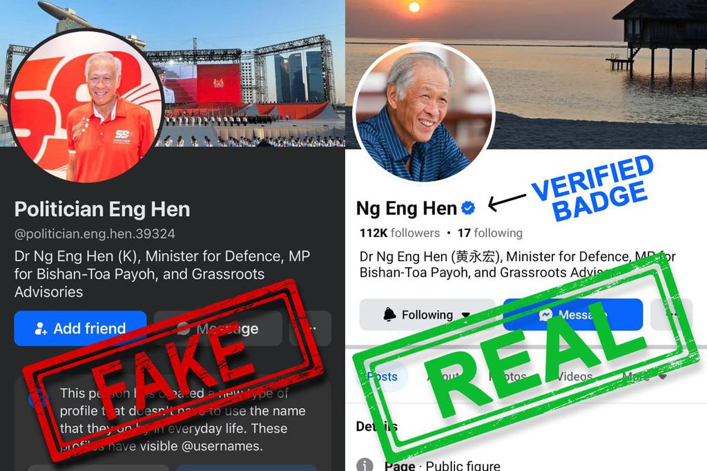 Facebook has multiple fake Huang Yonghong accounts