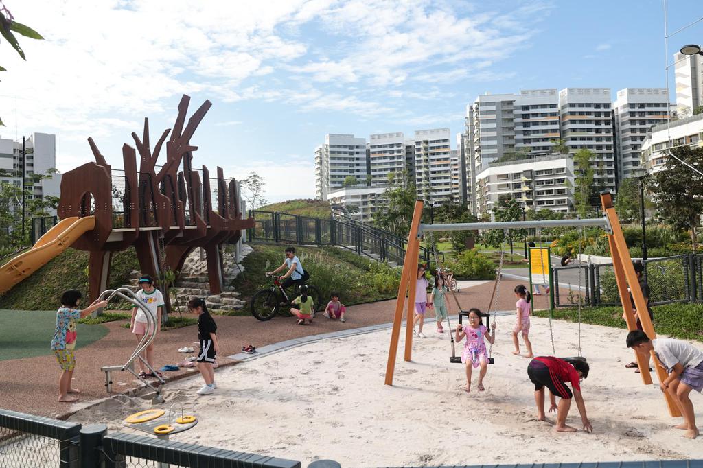 The western section of Tampines Boulevard Park is open