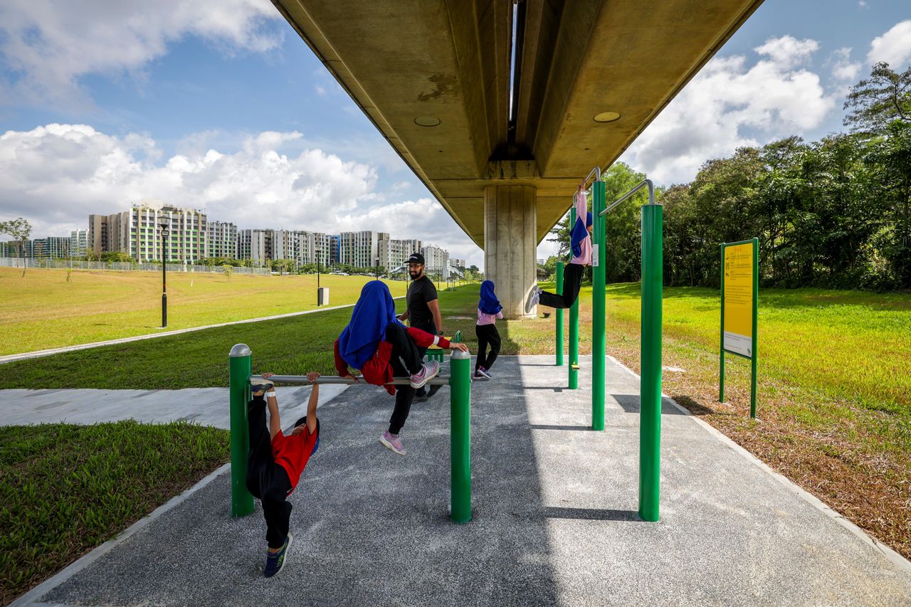 Under the new five-year plan, Tampines will add new infrastructure. (Photo by Ye Zhenzhong)