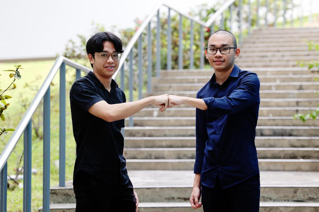 Twin brothers overcame the pain of losing their father and worked hard for three years to achieve excellent A-level results