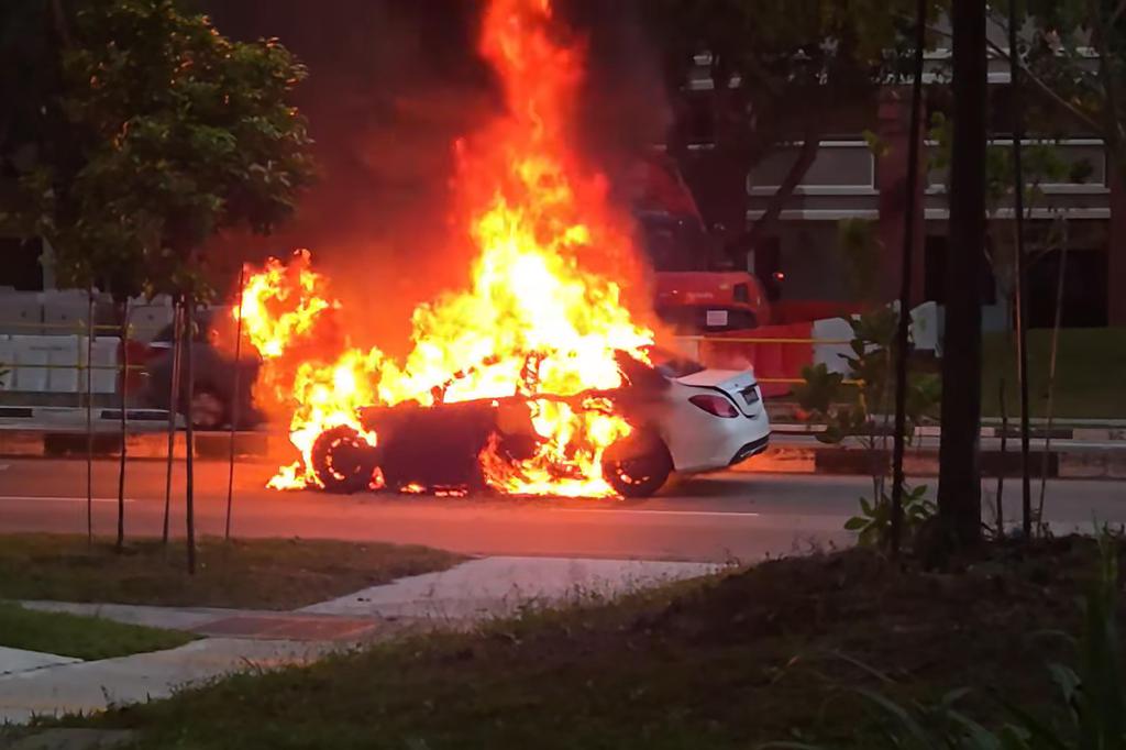 The third accident occurred in five days in Tampines and no one was injured