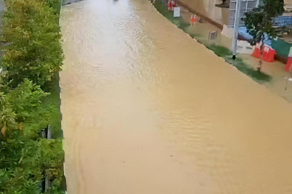 Marin Bailey water pipe burst suspected to be caused by a worker driving a pile