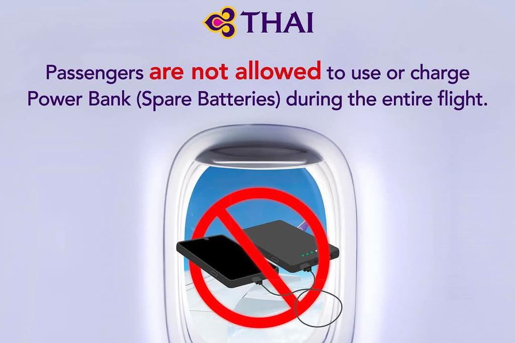 Thai Airways and AirAsia ban power banks on flights